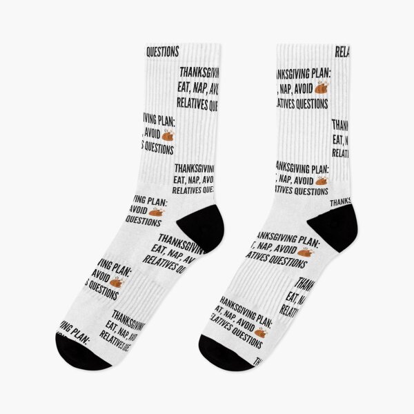 Item preview, Thanksgiving Plan Eat Nap Avoid Relatives Questions Funny Introvert Holiday designed and sold by raedattia.