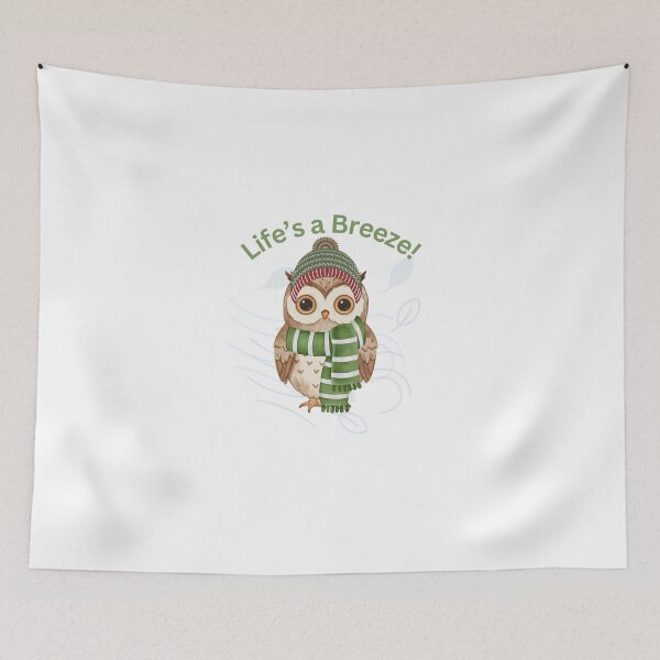 Item preview, Life's a Breeze - Owl Design T Shirt & Accessories designed and sold by soprinted.