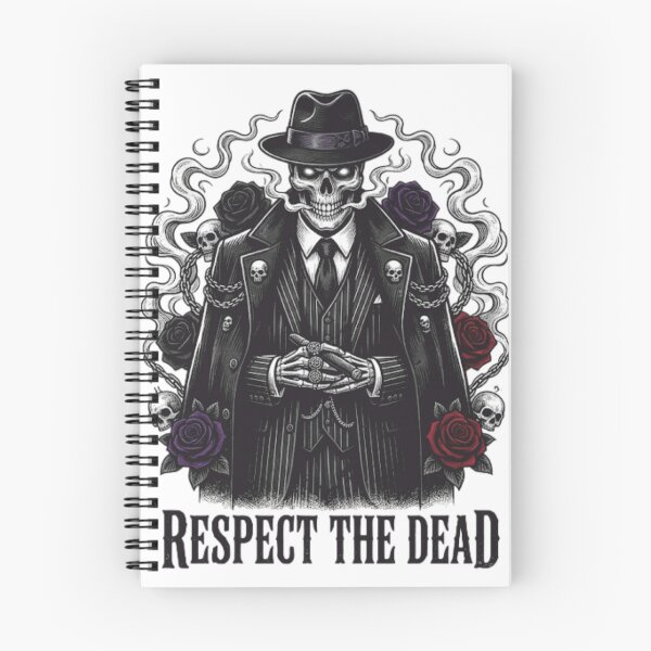 Item preview, Respect the Dead Gothic Skull Mafia designed and sold by Ghost Of Chill.