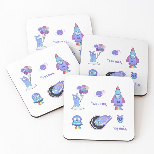 Item preview, Golang Gopher Like Aliens designed and sold by EmosGiftd.