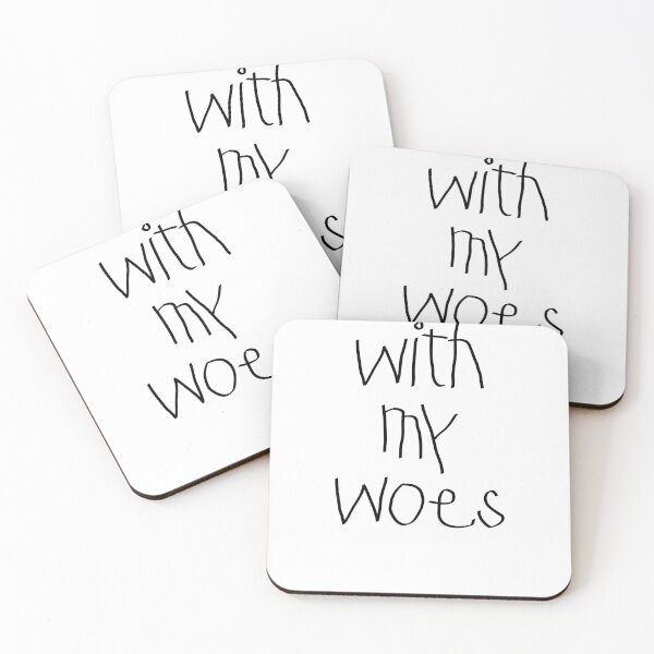Item preview, With My Woes Moody Handwritten Typography designed and sold by dived.