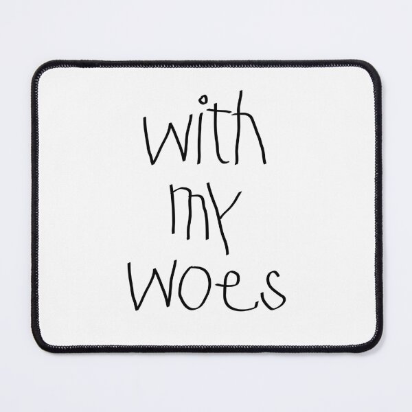 Item preview, With My Woes Moody Handwritten Typography designed and sold by dived.