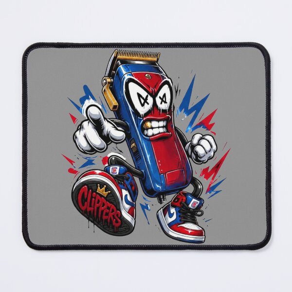 Item preview, Streetwear Barber Clipper Shoe Mascot Art designed and sold by Barber MD Culture.