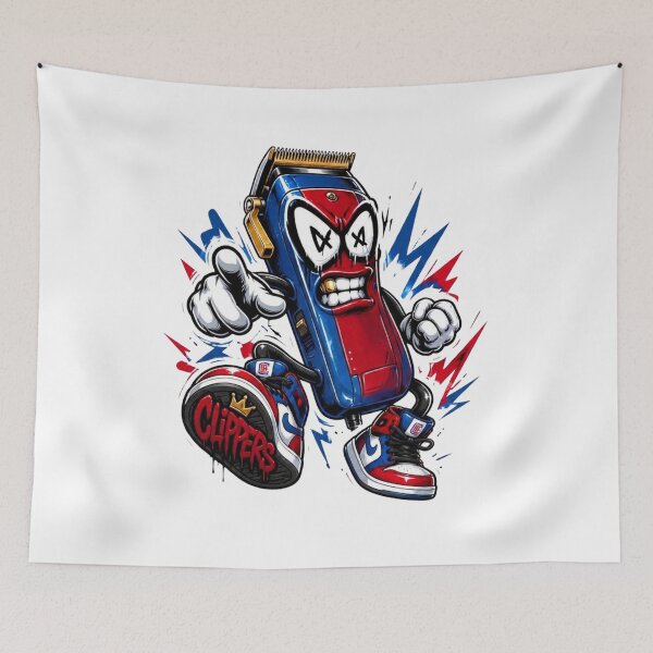 Item preview, Streetwear Barber Clipper Shoe Mascot Art designed and sold by Barber MD Culture.
