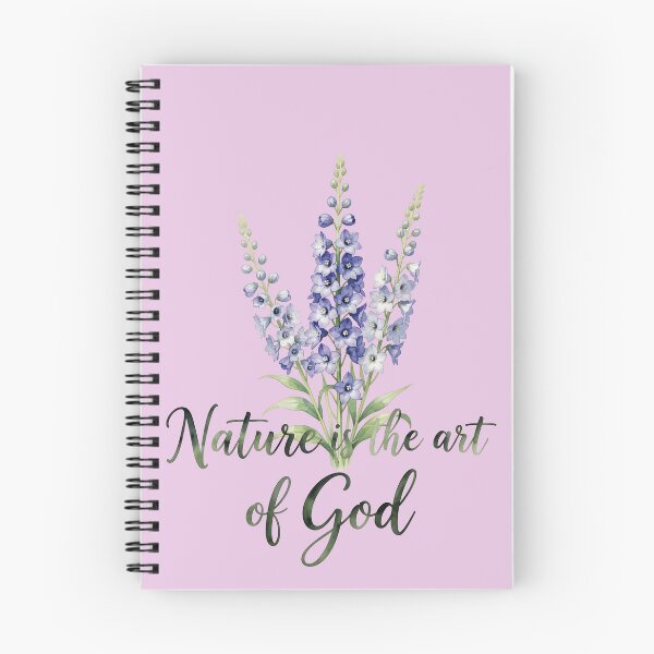 Item preview, Nature is the art of god – Delphinium designed and sold by DesignedOutside.