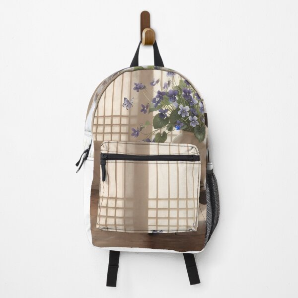 Item preview, February Violet in a Moon Jar: Modern Korean Minhwa Aesthetic designed and sold by SOOstudio73.