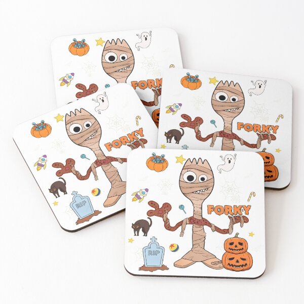 Item preview, Spooky Halloween Mummy Forky Cartoon with Cute Creepy Charm designed and sold by IsabelHaw64061.