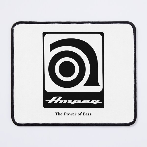 Item preview, Iconic Ampeg Bass Amplification Logo - White on Black designed and sold by minscw.