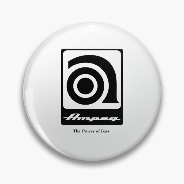 Item preview, Iconic Ampeg Bass Amplification Logo - White on Black designed and sold by minscw.
