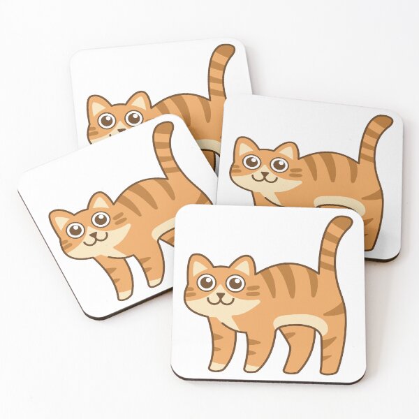Item preview, The orange tabby cat is standing and smiling adorably. designed and sold by thailerd.