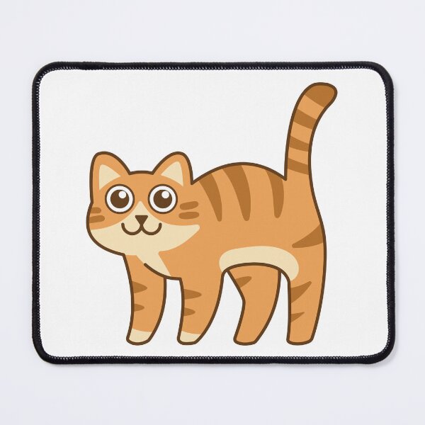 Item preview, The orange tabby cat is standing and smiling adorably. designed and sold by thailerd.