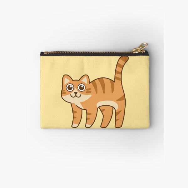Item preview, The orange tabby cat is standing and smiling adorably. designed and sold by thailerd.