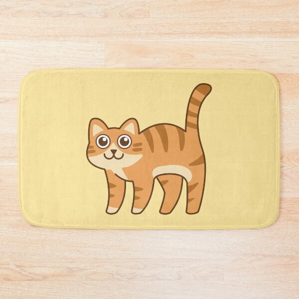Item preview, The orange tabby cat is standing and smiling adorably. designed and sold by thailerd.
