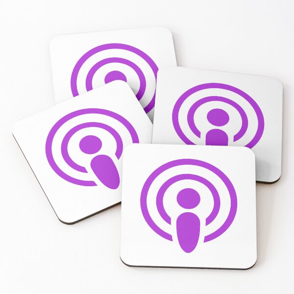Item preview, Bold Purple Podcast Icon - Stand Out Design designed and sold by minscw.