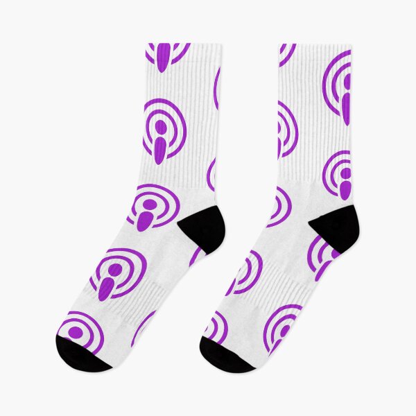 Aperçu de l'œuvre Icône de podcast violette audacieuse - Un design qui se démarque créée et vendue par minscw.