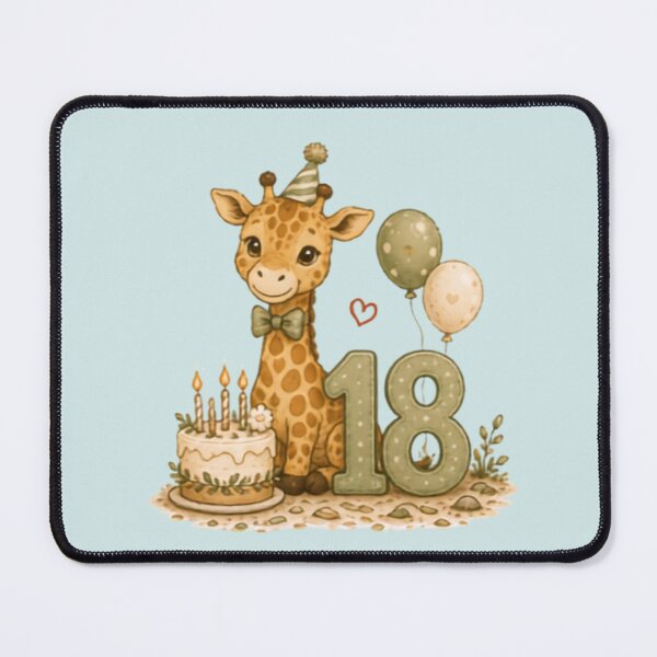 Item preview, Party Giraffe 18th Birthday designed and sold by MellowMunchkins.