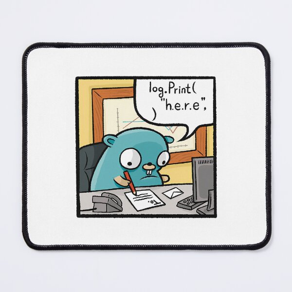 Item preview, Gopher Says In Go Log.Print designed and sold by EmosGiftd.
