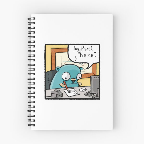 Item preview, Gopher Says In Go Log.Print designed and sold by EmosGiftd.