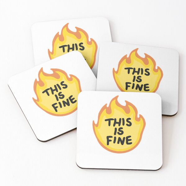 Item preview, This Is Fine Flames designed and sold by blessedblossom-.