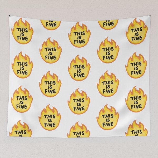 Item preview, This Is Fine Flames designed and sold by blessedblossom-.