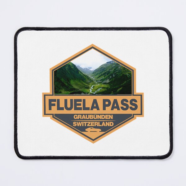 Item preview, Fluela Pass Switzerland Travel Art Badge designed and sold by WalkingInNa.