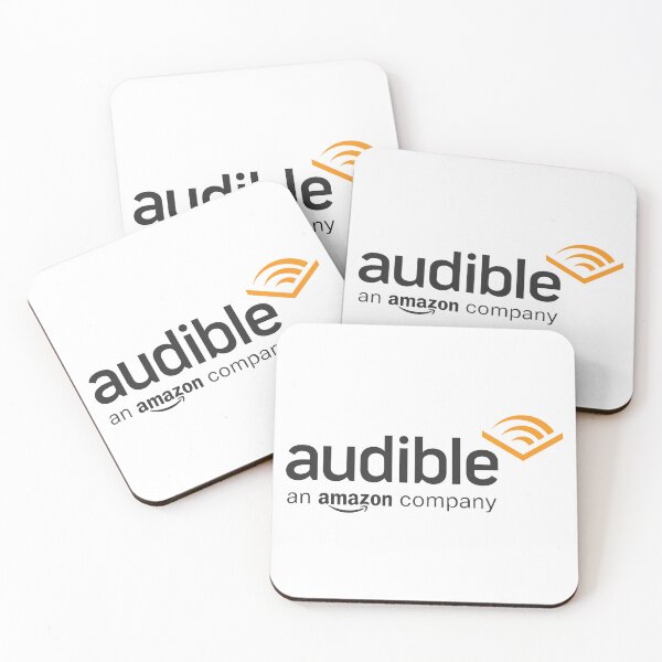 Artikelvorschau, Offizielles Logo der Audible-Hörbuch-App mit Amazon-Slogan entworfen und verkauft von minscw.