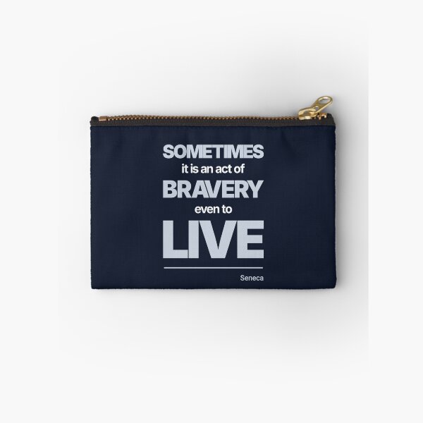 Item preview, Sometimes It Is an Act of Bravery Even to Live - Seneca - Minimalist Style Stoic Quote - Light Version designed and sold by Stoic Core.