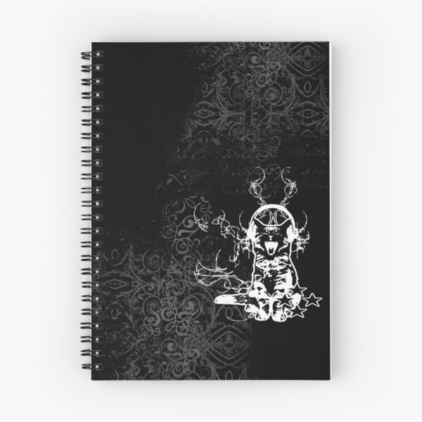 Item preview, Cyber Sigilism Cat: Gothic Damask Grunge Aesthetic designed and sold by BrontesWhimsyStore.