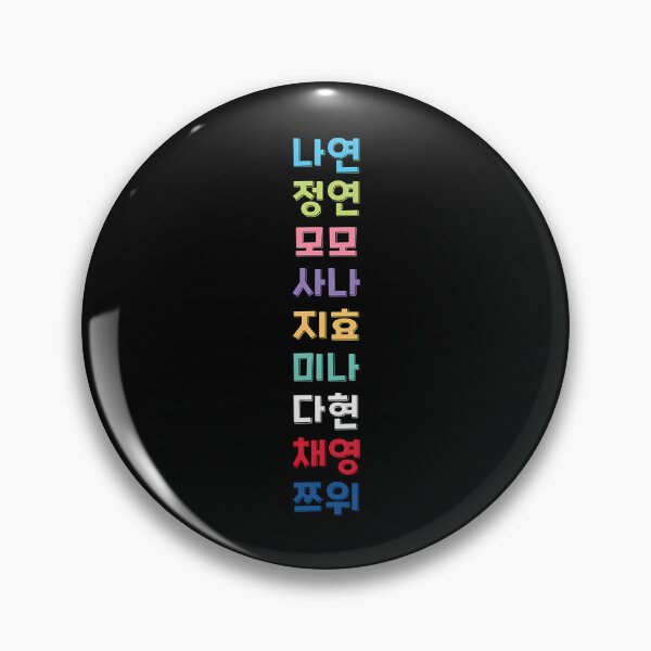 Item preview, Twice Names In Korean designed and sold by BusyIsaWork.