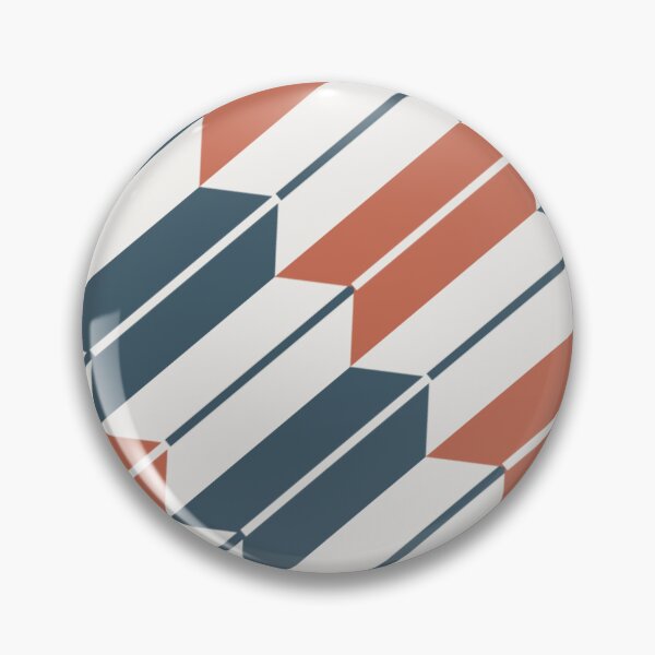 Item preview, Modern Yagasuri Slate Blue & Terracotta designed and sold by TexSta.