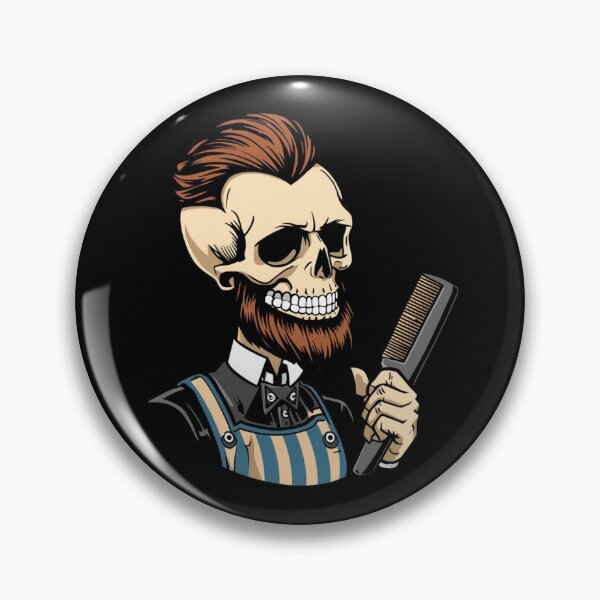 Artikelvorschau, Gentleman Barber Skull With Comb Art entworfen und verkauft von Barber MD Culture.