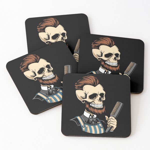Item preview, Gentleman Barber Skull With Comb Art designed and sold by Barber MD Culture.