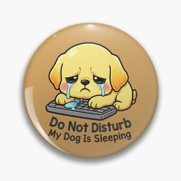 Item preview, Do Not Disturb My Dog Is Sleeping - Funny Dog Sleeping On Keyboard designed and sold by lakanarivas.