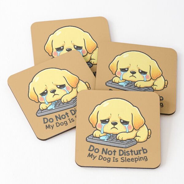 Item preview, Do Not Disturb My Dog Is Sleeping - Funny Dog Sleeping On Keyboard designed and sold by lakanarivas.