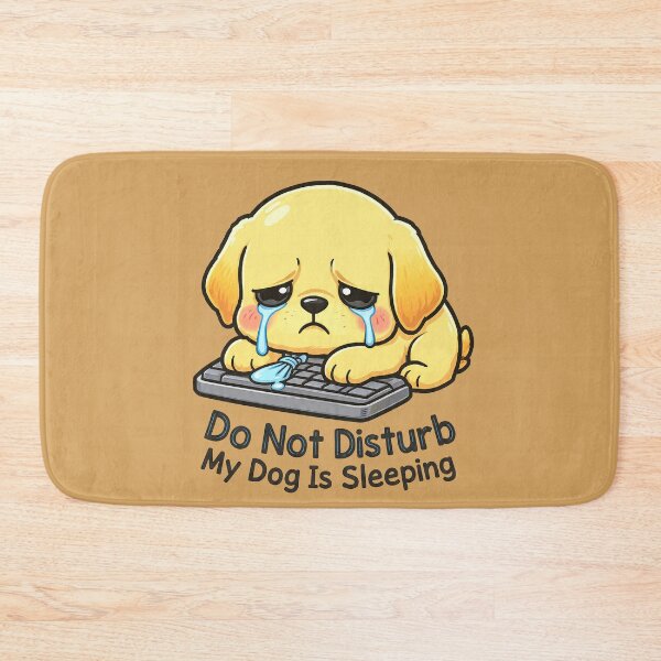 Item preview, Do Not Disturb My Dog Is Sleeping - Funny Dog Sleeping On Keyboard designed and sold by lakanarivas.