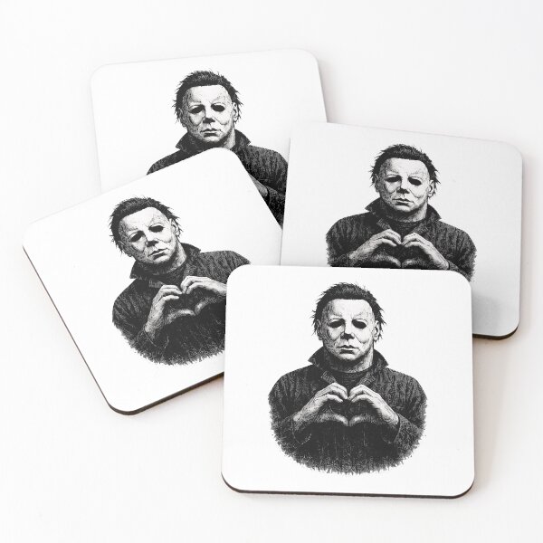Item preview, Dark Horror Masked Killer Heart Hands Gothic Illustration designed and sold by MatthewCo98528.