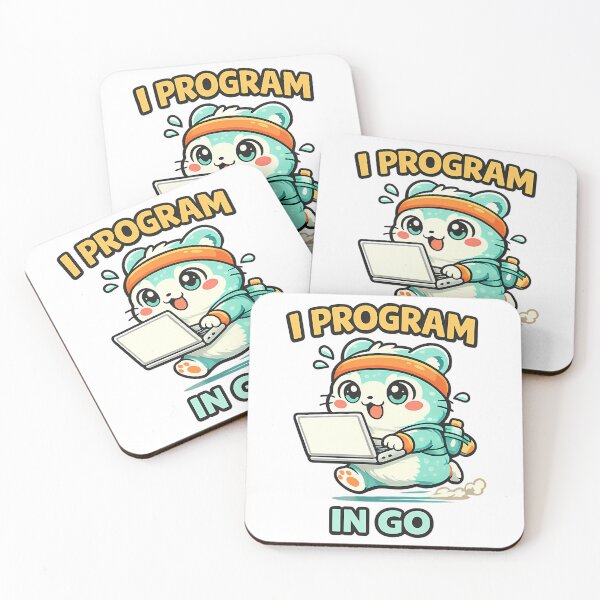 Item preview, I Program In Go - Cute Programmer Coding On The Go designed and sold by EmosGiftd.