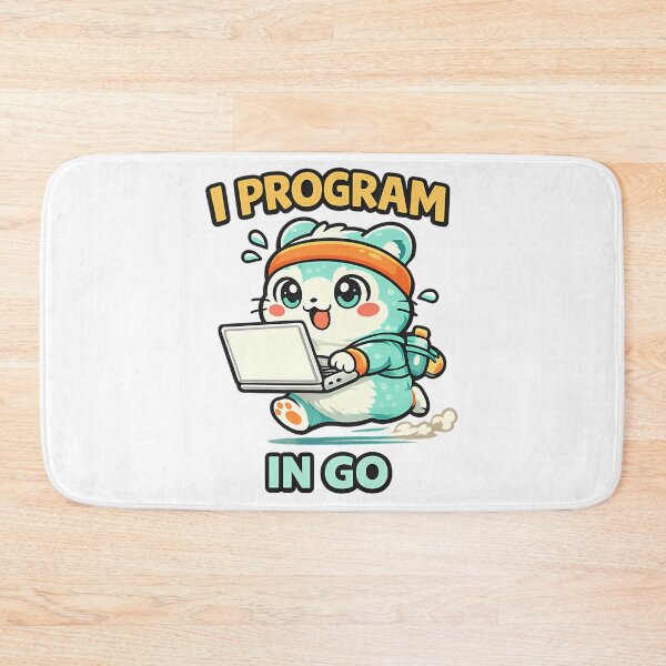 Item preview, I Program In Go - Cute Programmer Coding On The Go designed and sold by EmosGiftd.