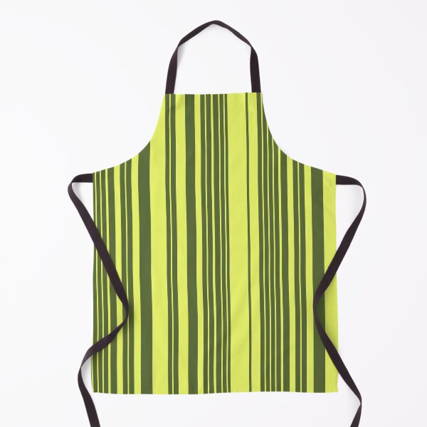 Item preview, Moss Green and Lime Yellow Vertical Stripes designed and sold by PatternTitan.