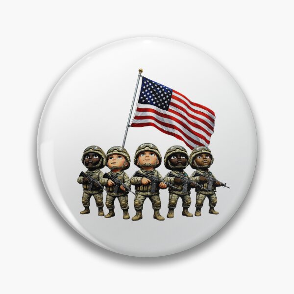 Item preview, US Military Flag Defense: Li'l Soldiers Collection  designed and sold by EscapeArtist13.
