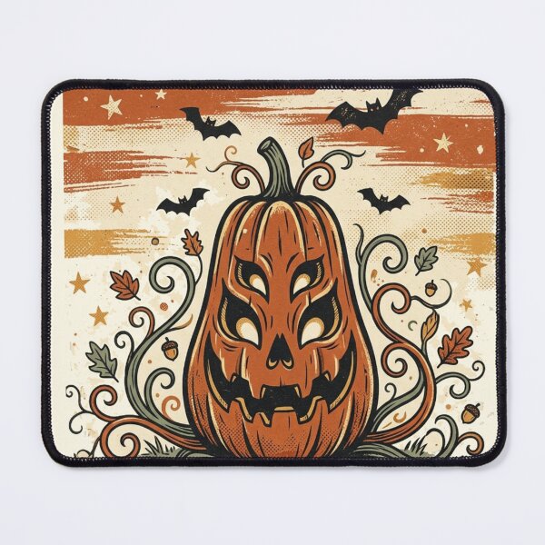 Item preview, Vintage Halloween Jack-o-Lantern Night Sky Illustration designed and sold by @SHINTOSARTSTORE.