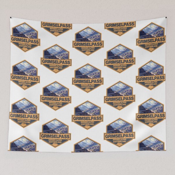 Item preview, Grimsel Pass Switzerland Travel Art Badge designed and sold by WalkingInNa.