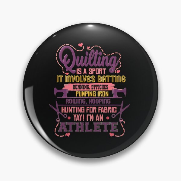 Item preview, Quilting is a Sport Athlete Funny Sewing Craft Gift designed and sold by klasenbee.