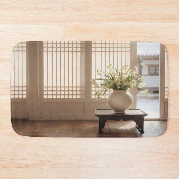 Item preview, January Narcissus in a Moon Jar: Modern Korean Minhwa Aesthetic designed and sold by SOOstudio73.