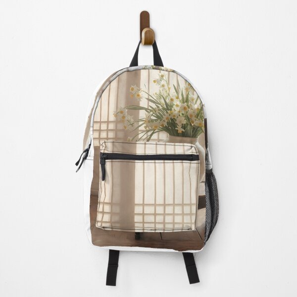 Item preview, January Narcissus in a Moon Jar: Modern Korean Minhwa Aesthetic designed and sold by SOOstudio73.
