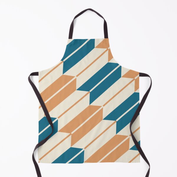 Item preview, Modern Yagasuri Teal & Apricot designed and sold by TexSta.