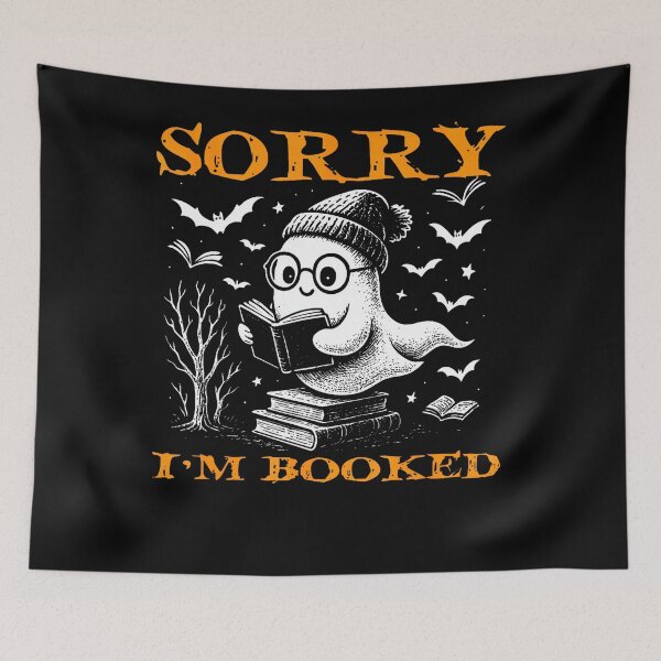 Item preview, Boo Ghost Reading Lover Halloween Sorry Im Booked designed and sold by HaytamShop.