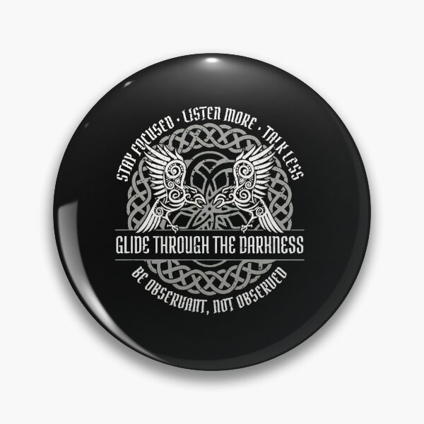 Item preview, Raven Norse Knotwork "Glide Through The Darkness" designed and sold by klasenbee.