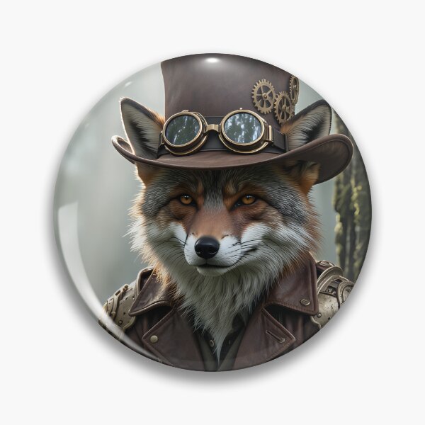 Item preview, Victorian Steampunk fox in the forest designed and sold by VoidVeilStudio.