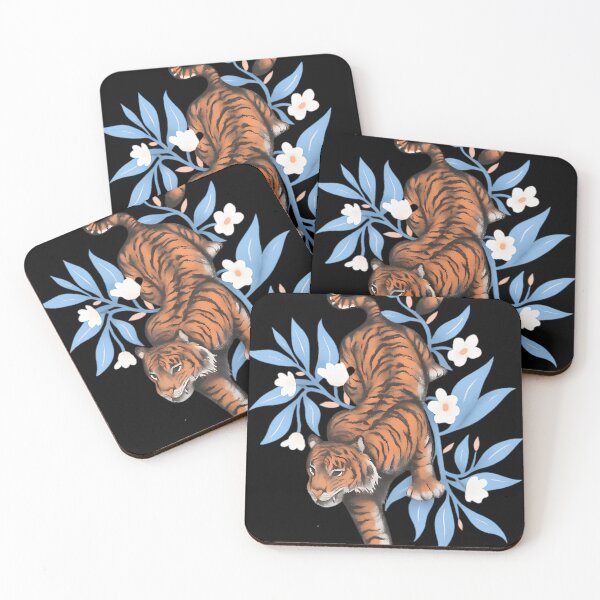 Item preview, Tiger Among Blossoms designed and sold by CosmicBison.